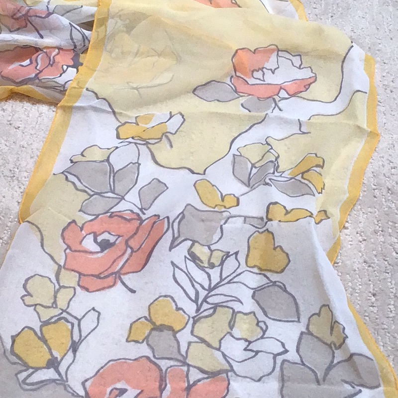 Vintage Polyester Scarf